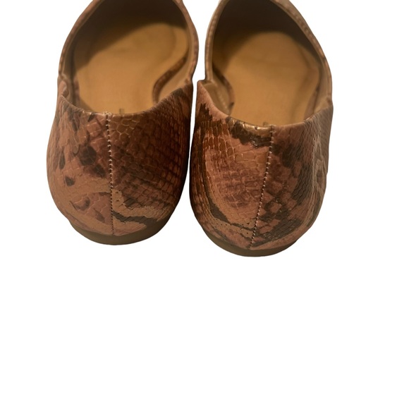 Time & Tru Womens Metallic Multi tone Snake Print Ballet Flats Memory Foam Shoes - Picture 7 of 9